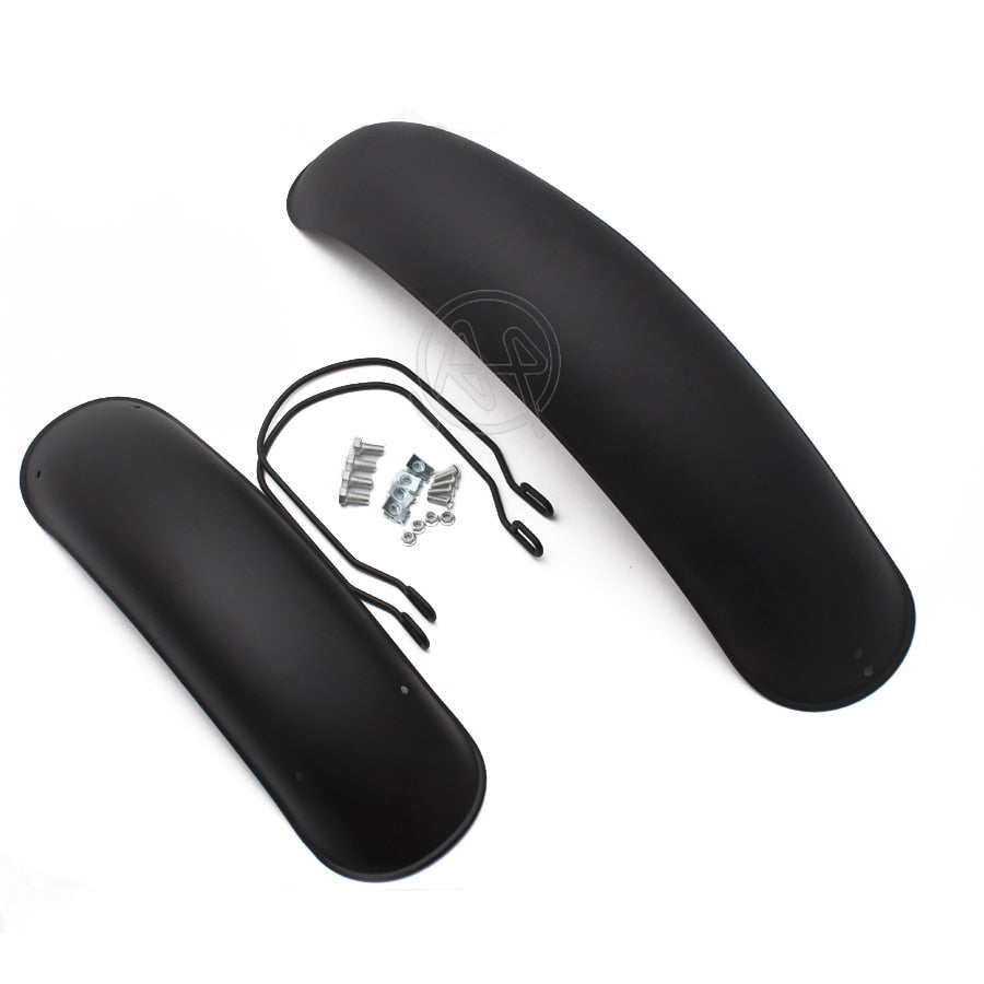 Voodoo Cycle House Black Front & Rear Fender Set For Harley-Davidson - Indian - Custom Applications