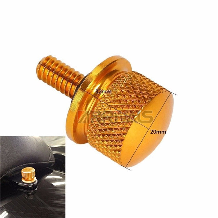 Voodoo Cycle House Custom Knurled Seat Bolts for Harley-Davidson and Custom Applications