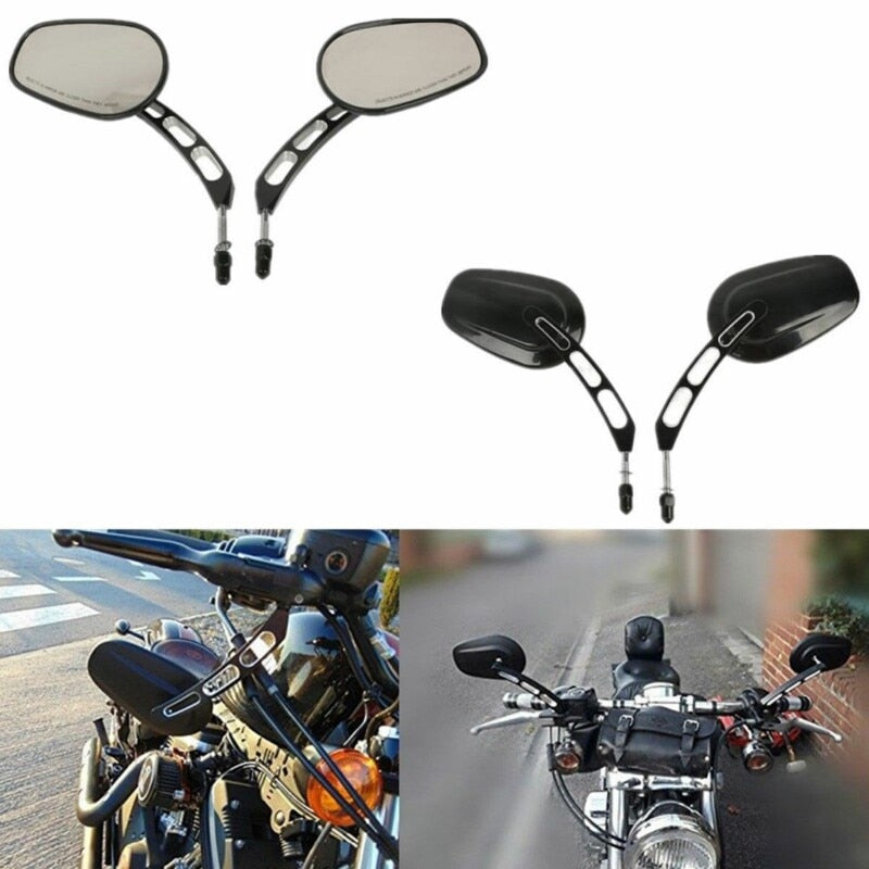 Voodoo Cycle House Mirrors For Harley-Davidson - Indian & Custom Applications