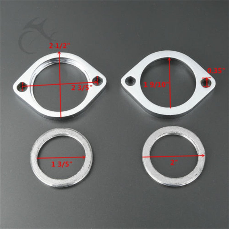 Voodoo Cycle House Motorcycle Exhaust Flange Gasket Kit For Various Harley-Davidson Models
