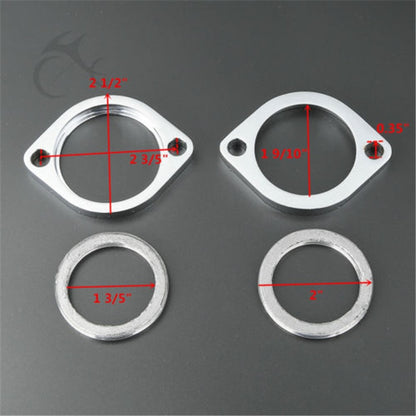 Voodoo Cycle House Motorcycle Exhaust Flange Gasket Kit For Various Harley-Davidson Models