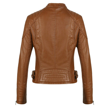 Voodoo Machine Co. Women's Slim Fit Casual Faux Leather Jacket