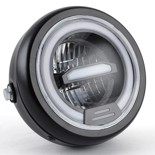 Voodoo Cycle House Universal LED 6.5" Round Head Light for Harley-Davidson - Indian - Custom Applications