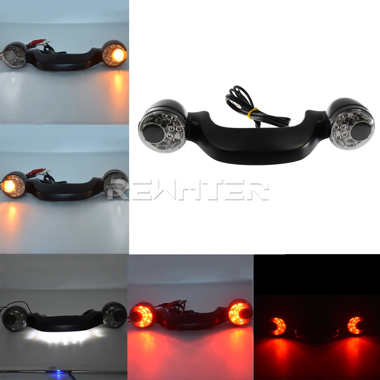 Rear Turn Signals / Brake Light & Mounting Bar For Harley-Davidson Touring Models