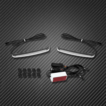 Voodoo Cycle House LED Saddlebag Tail Lights / Turn Signal Accent Lights For Harley-Davidson Touring Models 1997 - UP