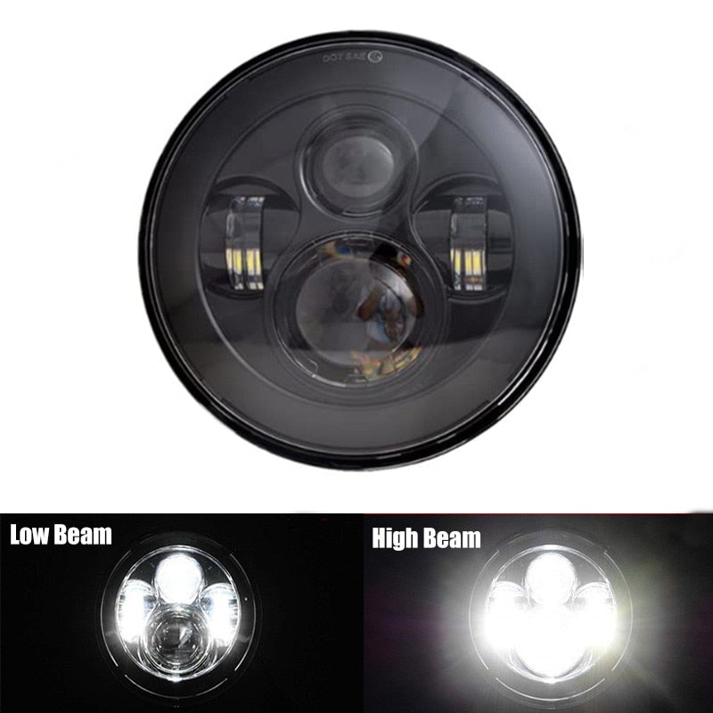 Voodoo Cycle House 7 inch LED Headlight for Harley-Davidson & Indian Touring Models