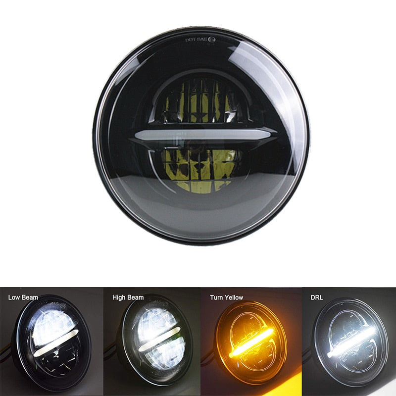 Voodoo Cycle House 7 inch LED Headlight for Harley-Davidson & Indian Touring Models
