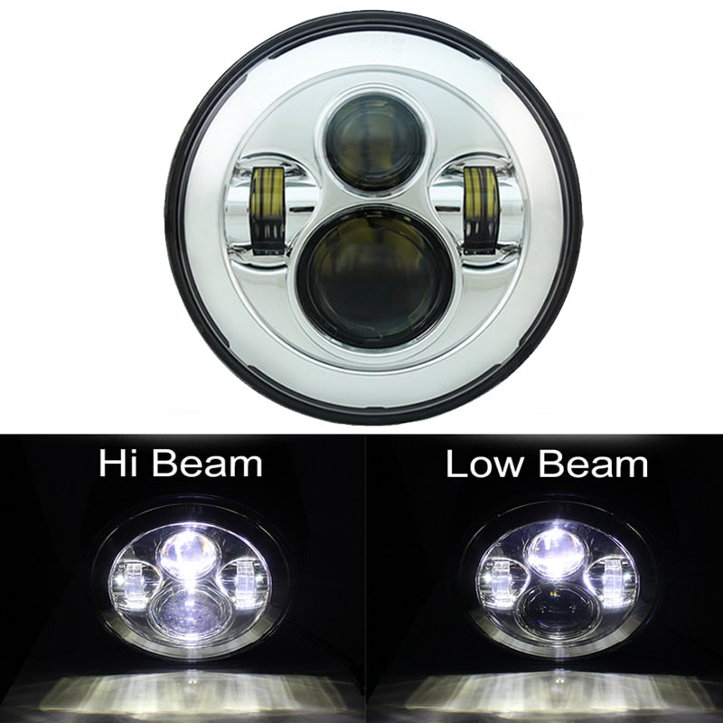 Voodoo Cycle House 7 inch LED Headlight for Harley-Davidson & Indian Touring Models