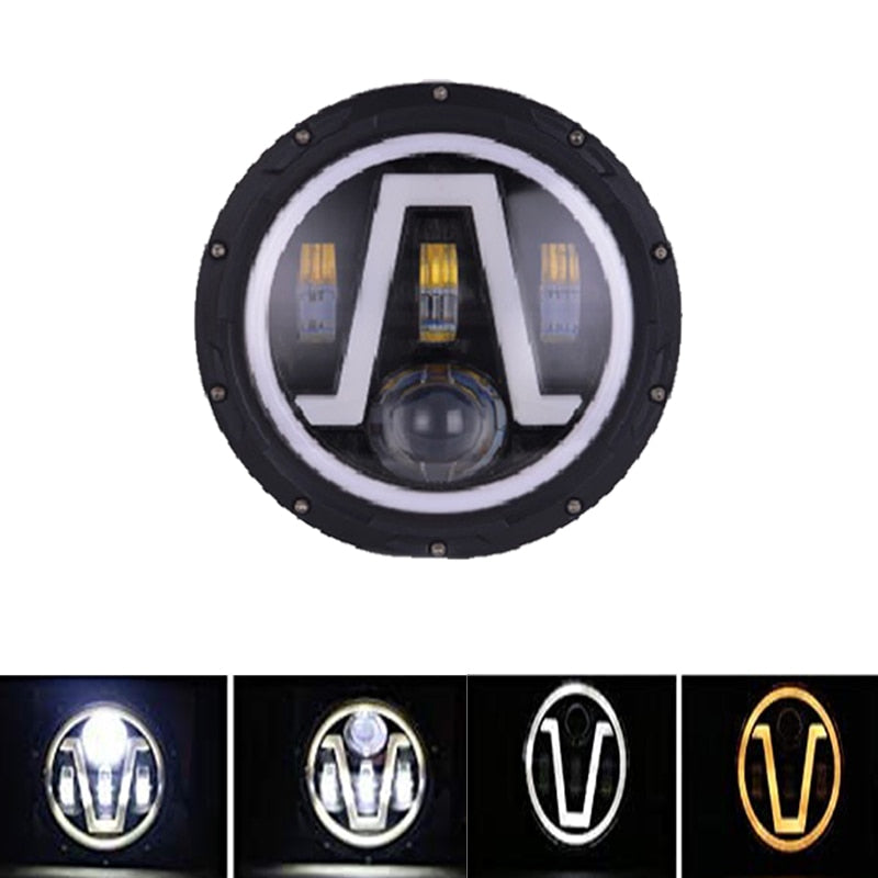 Voodoo Cycle House 7 inch LED Headlight for Harley-Davidson & Indian Touring Models