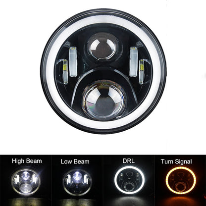 Voodoo Cycle House 7 inch LED Headlight for Harley-Davidson & Indian Touring Models