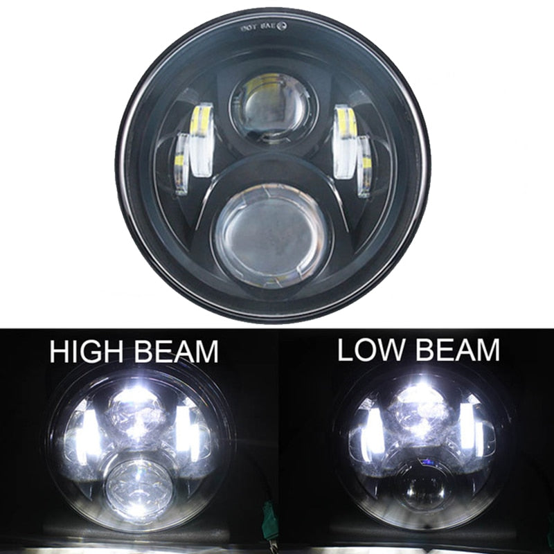 Voodoo Cycle House 7 inch LED Headlight for Harley-Davidson & Indian Touring Models