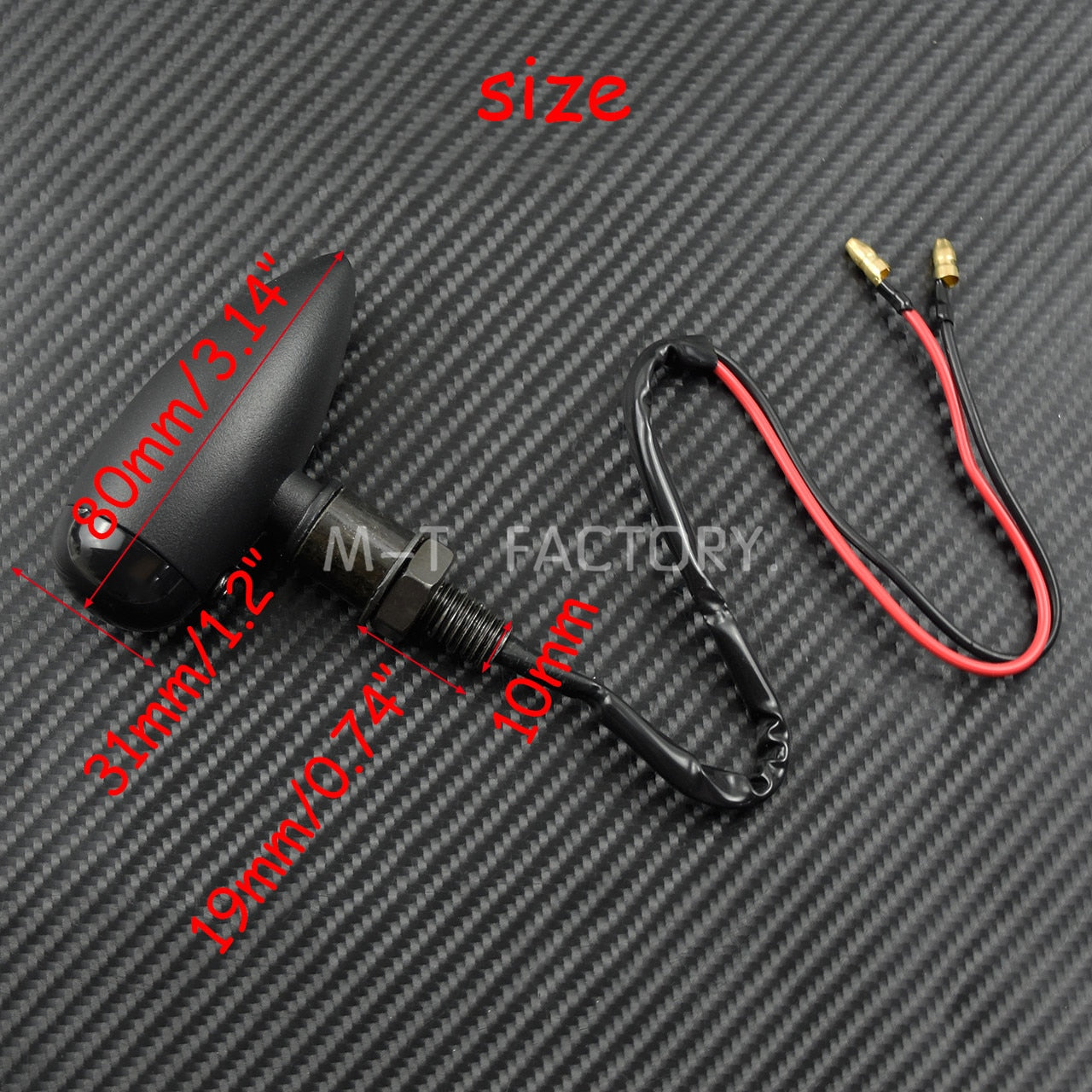 Voodoo Cycle House Bullet Front & Rear Turn Signals For Harley-Davidson - Indian - Custom Applications