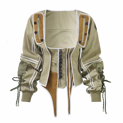 Voodoo Machine Co. Women's Casual Irregular Jacket