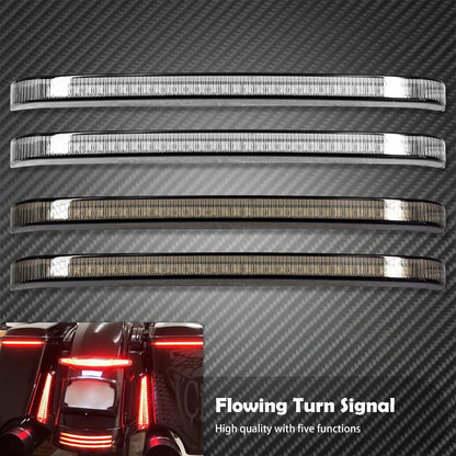 Voodoo Cycle House LED Saddlebag Tail Lights / Turn Signal Accent Lights For Harley-Davidson Touring Models 1997 - UP