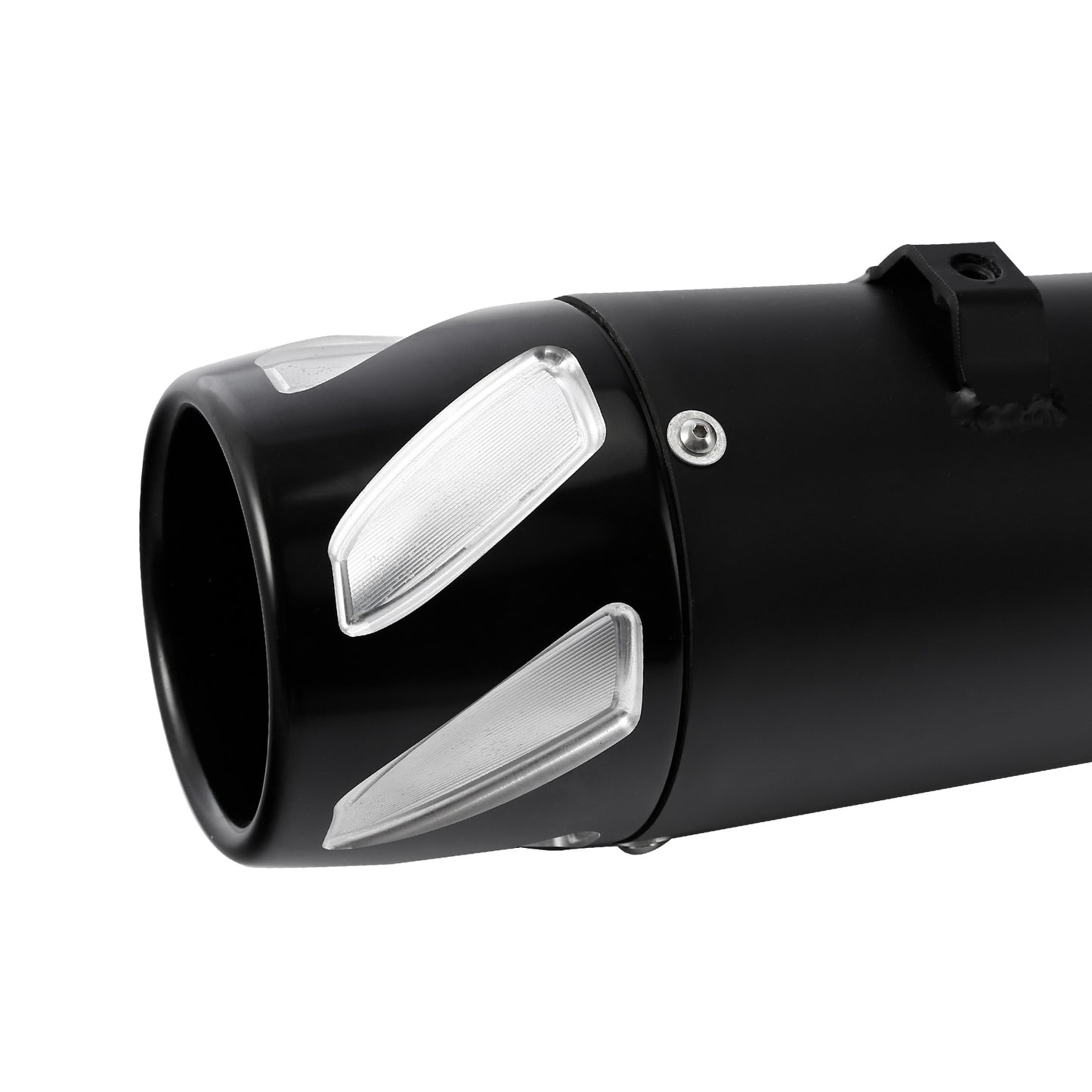 Voodoo Cycle House Custom 4" Black Megaphone Slip-on Mufflers For 1995-2016 Harley-Davidson Touring Models