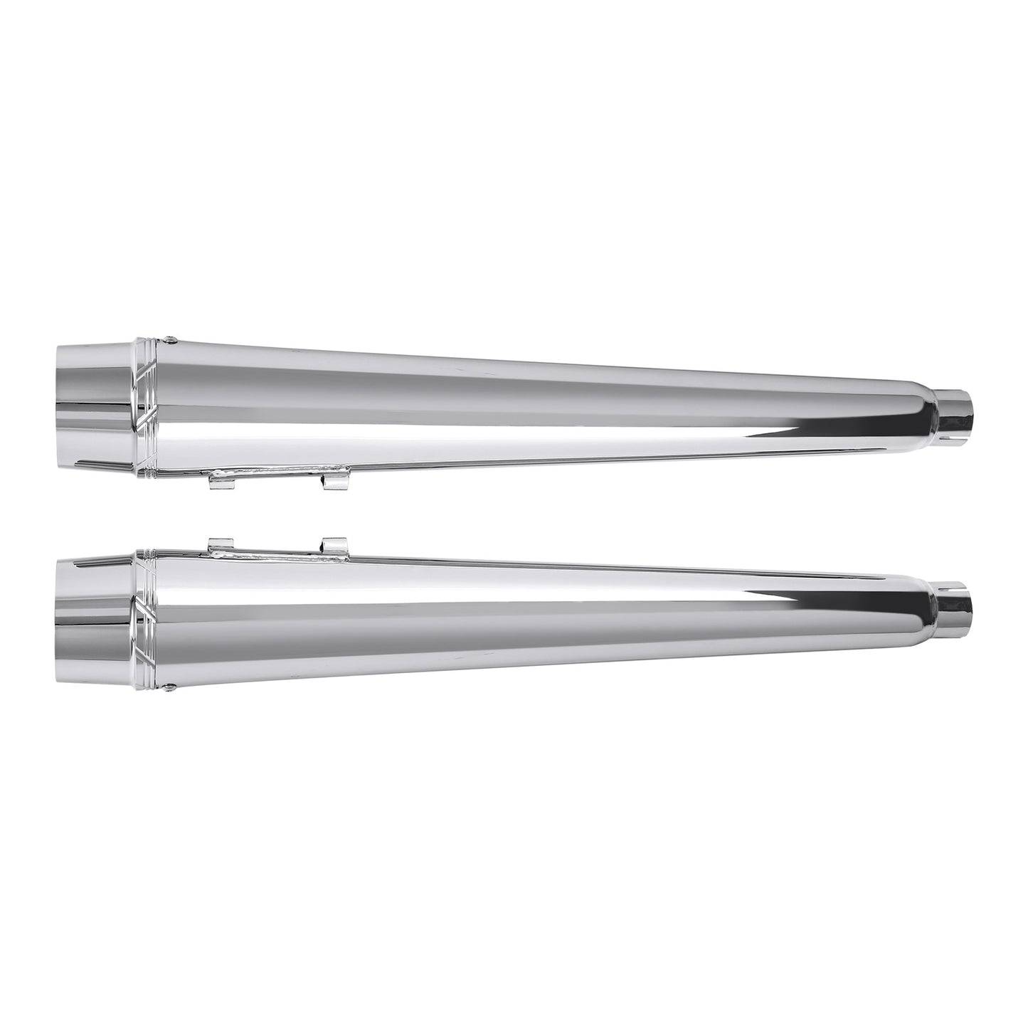 Voodoo Cycle House Custom 4" Megaphone Slip-on Mufflers For 1995-2016 Harley-Davidson Touring Models