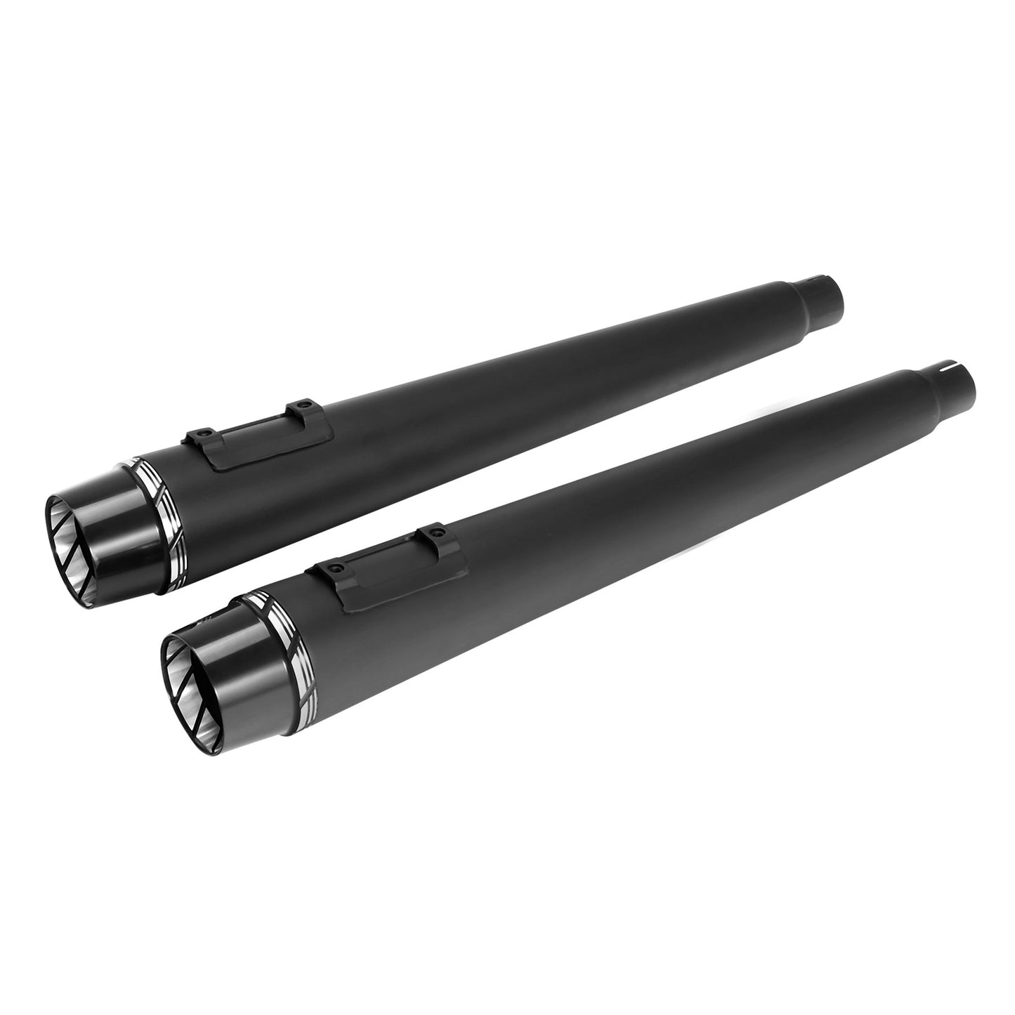 Voodoo Cycle House Custom 4" Megaphone Slip-on Mufflers For 1995-2016 Harley-Davidson Touring Models