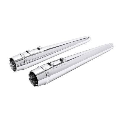 Voodoo Cycle House Custom 4" Megaphone Slip-on Mufflers For 1995-2016 Harley-Davidson Touring Models