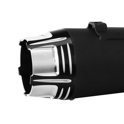 Voodoo Cycle House Custom 4" Megaphone Slip-on Mufflers For 1995-2016 Harley-Davidson Touring Models