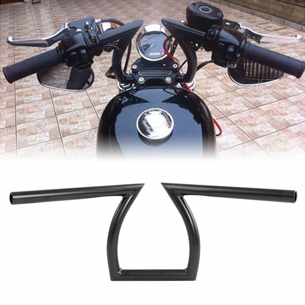 Voodoo Cycle House Custom Z Style Handlebars For Various Harley-Davids ...