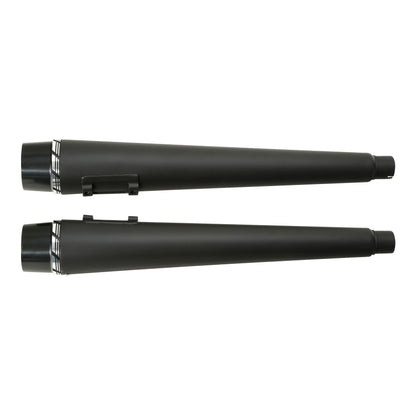 Voodoo Cycle House Custom 4" Megaphone Slip-on Mufflers For 1995-2016 Harley-Davidson Touring Models