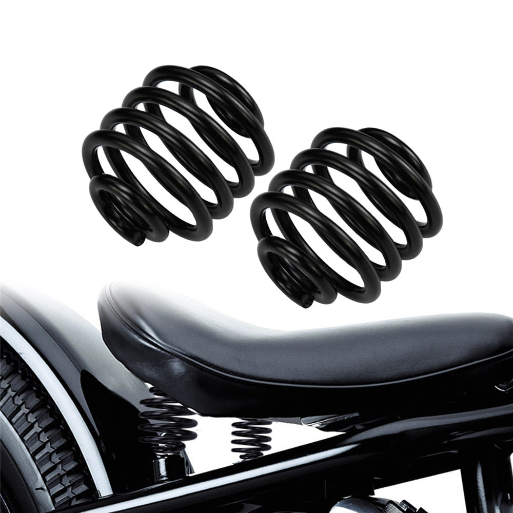 Universal Motorcycle Solo Seat Spring Mount Kit In Bronze / Black / Chrome Finishes