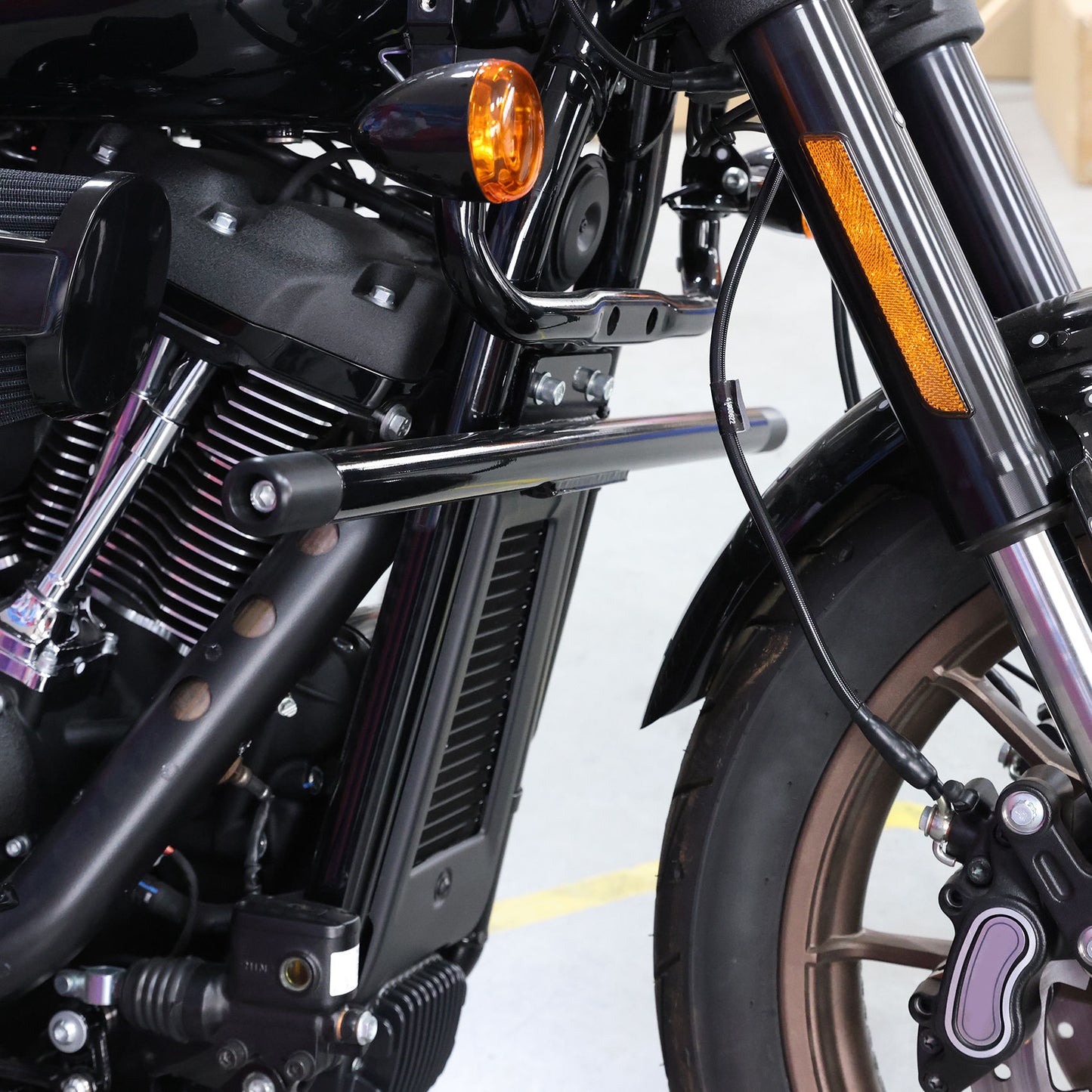 Voodoo Cycle House Custom Highway Crash Bar For Harley Softail FXLRS FXLRST Models