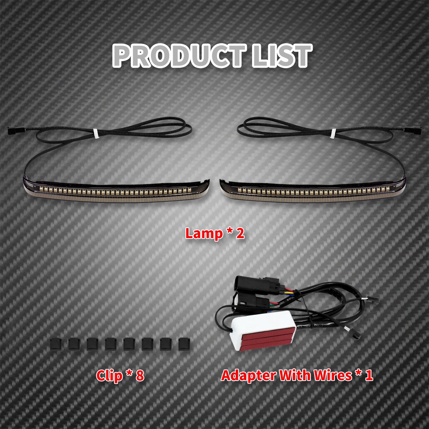 Voodoo Cycle House LED Saddlebag Tail Lights / Turn Signal Accent Lights For Harley-Davidson Touring Models 1997 - UP