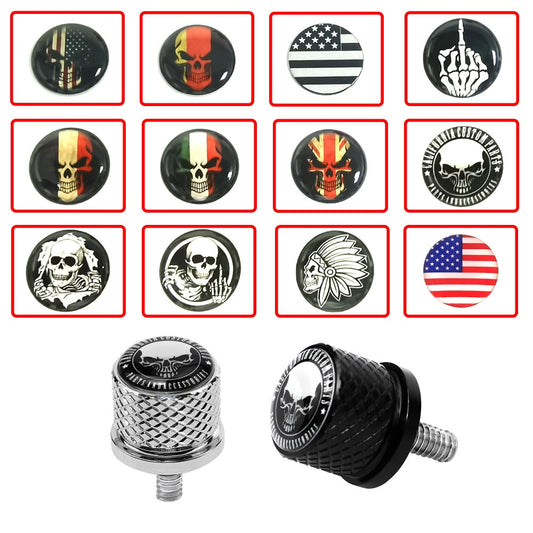 Voodoo Cycle House Custom Knurled Seat Bolts for Harley-Davidson and Custom Applications