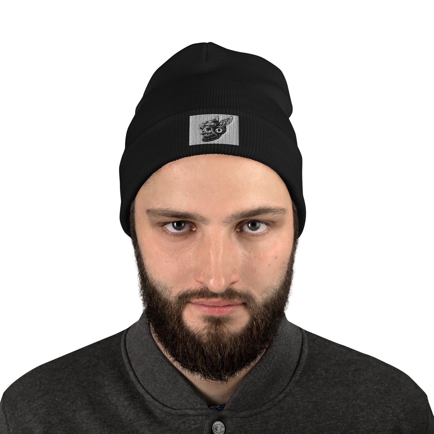 VOODOO MACHINE CO. Embroidered Beanie