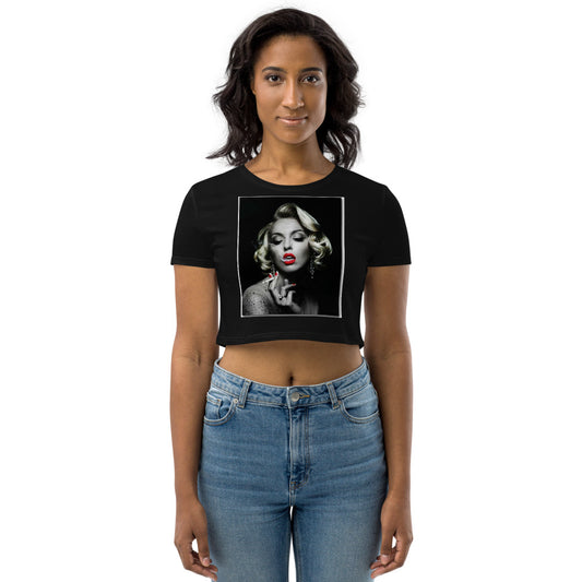 MARILYN SMOKING Organic Crop Top