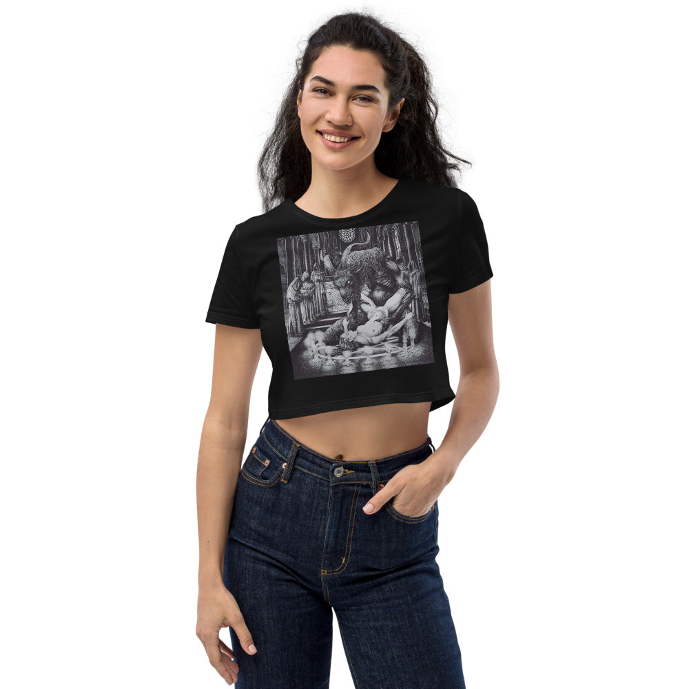 BLACK CULT SOCIETY Organic Crop Top