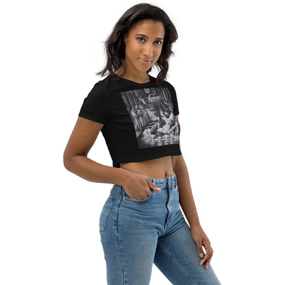 BLACK CULT SOCIETY Organic Crop Top