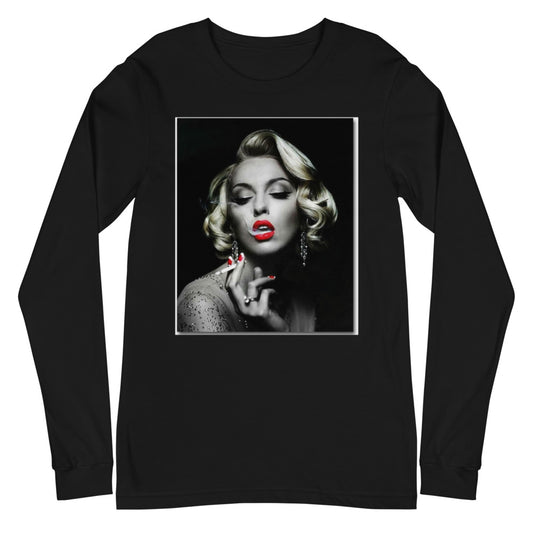 MARILYN SMOKING Unisex Long Sleeve Tee