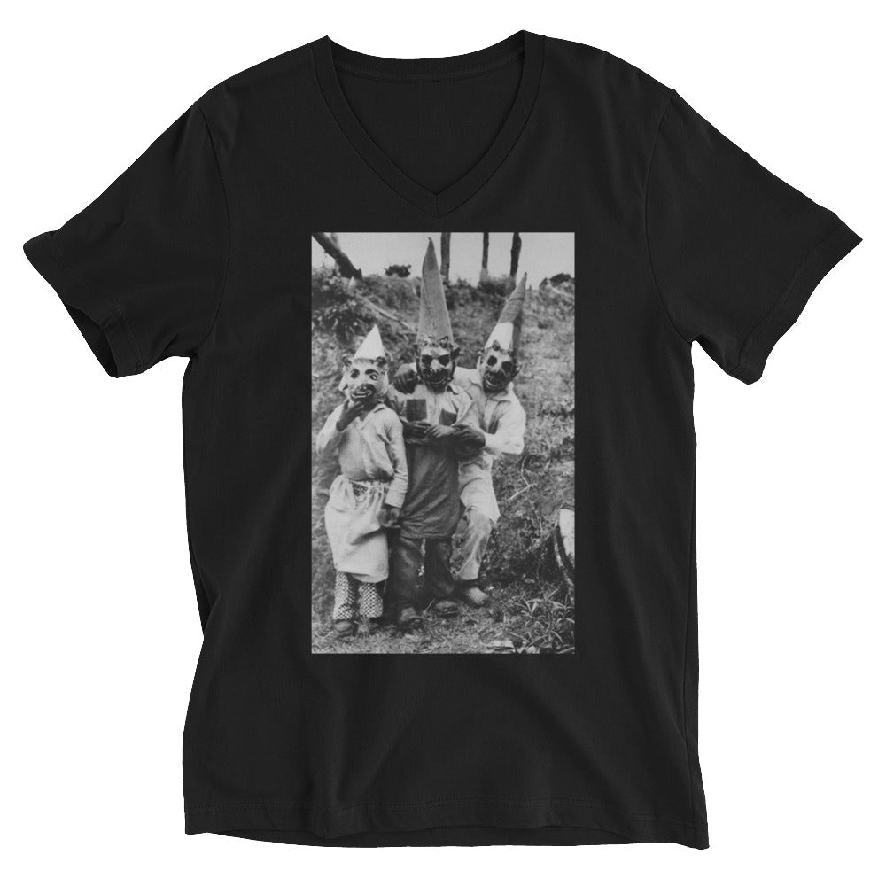 BLACK CULT SOCIETY Unisex Short Sleeve V-Neck T-Shirt