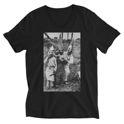 BLACK CULT SOCIETY Unisex Short Sleeve V-Neck T-Shirt